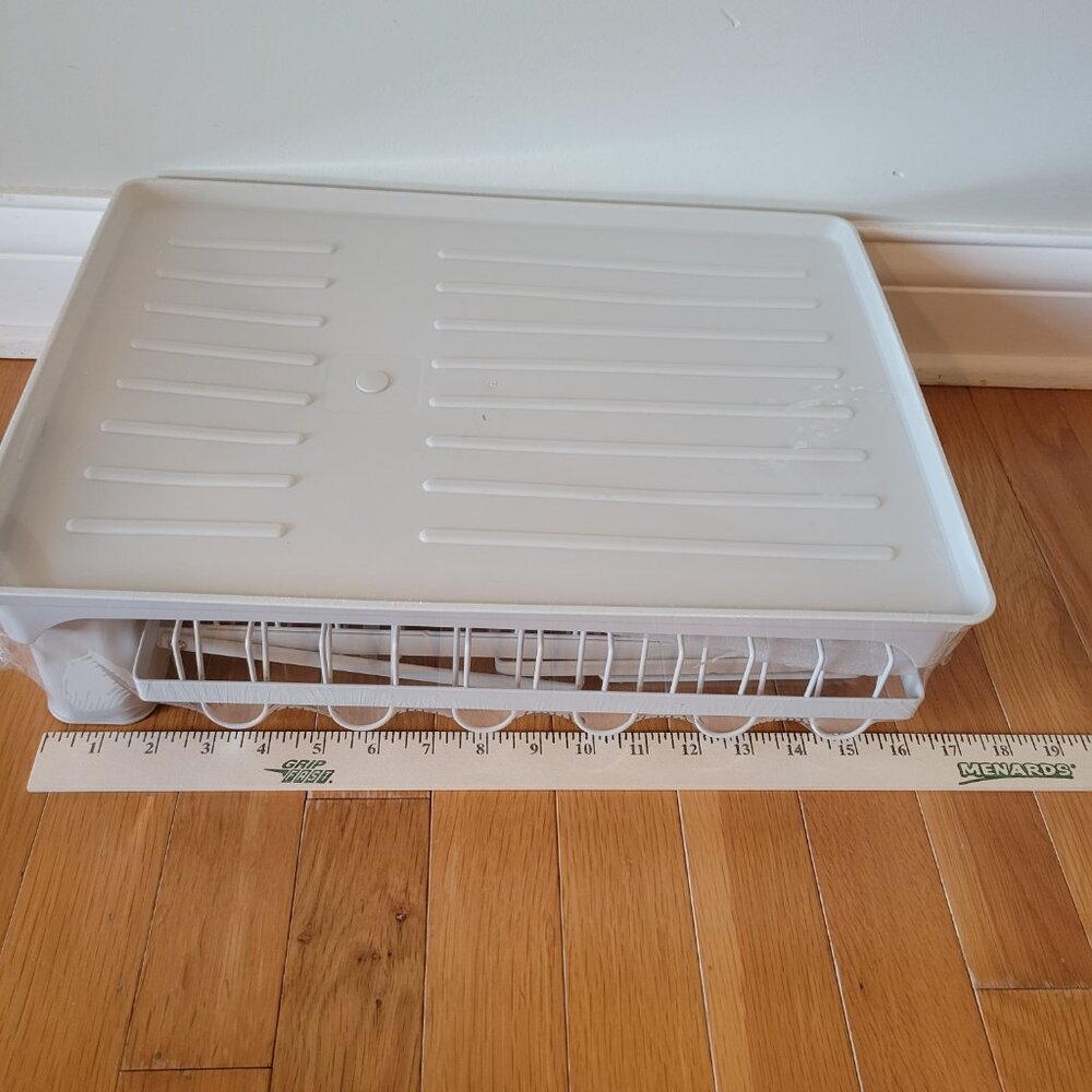 Dish drainer drying rack with drip tray - Picture 5 of 5